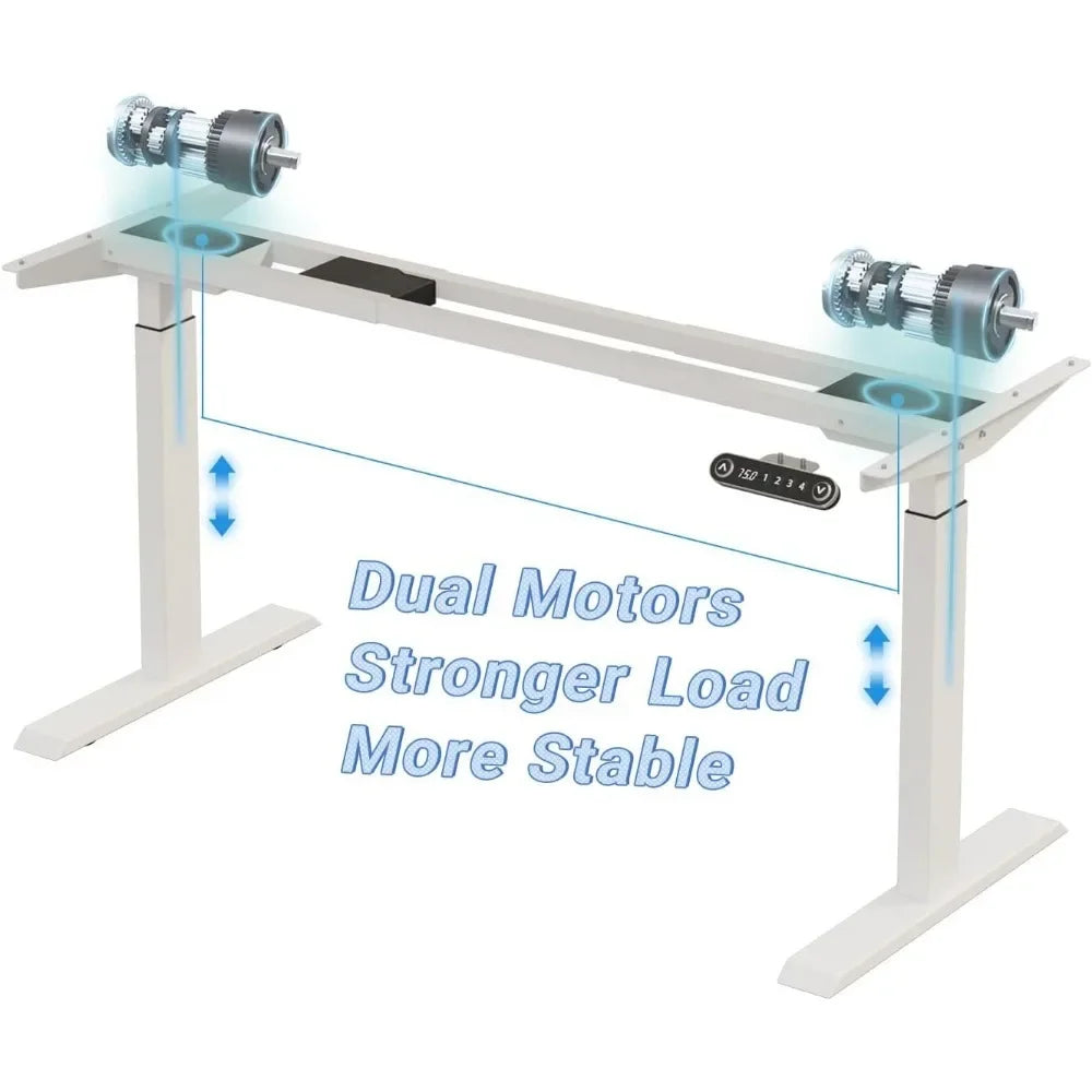 Dual Motor Standing Desk + Compact Treadmill Focus Combo