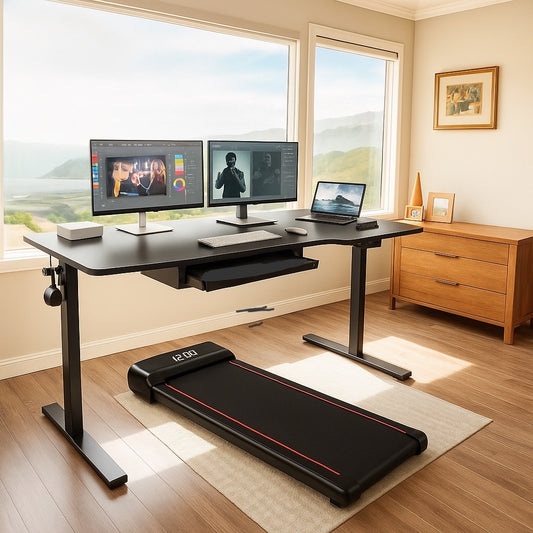 Adjustable Electric Desk Treadmill Focus Combo
