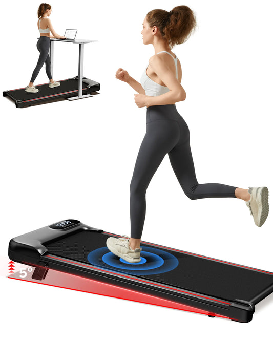 Focus Incline Walking Pad Treadmill – Compact 3-in-1 Under Desk Treadmill