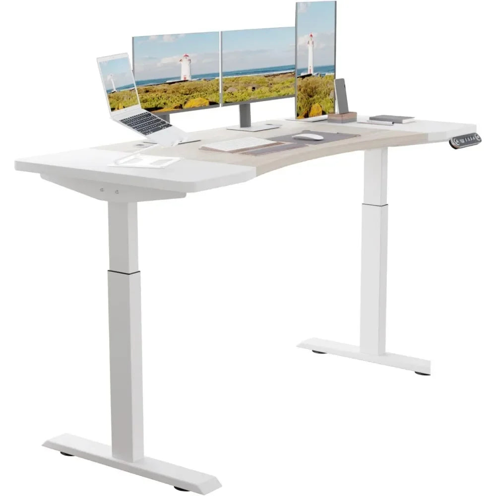 Dual Motor Standing Desk + Compact Treadmill Focus Combo