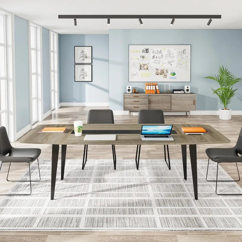 Boat Shaped Focus Conference Boardroom Table