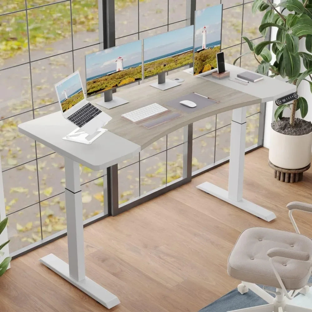 Dual Motor Standing Desk + Compact Treadmill Focus Combo